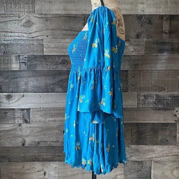 Free People NWT Mermaid Combo Top *M* Ocean Blue - Picture 10 of 12